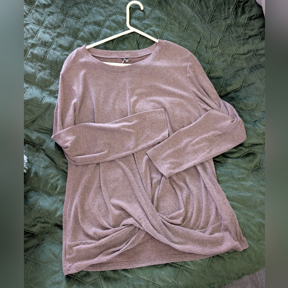 Purple Long Sleeve Top